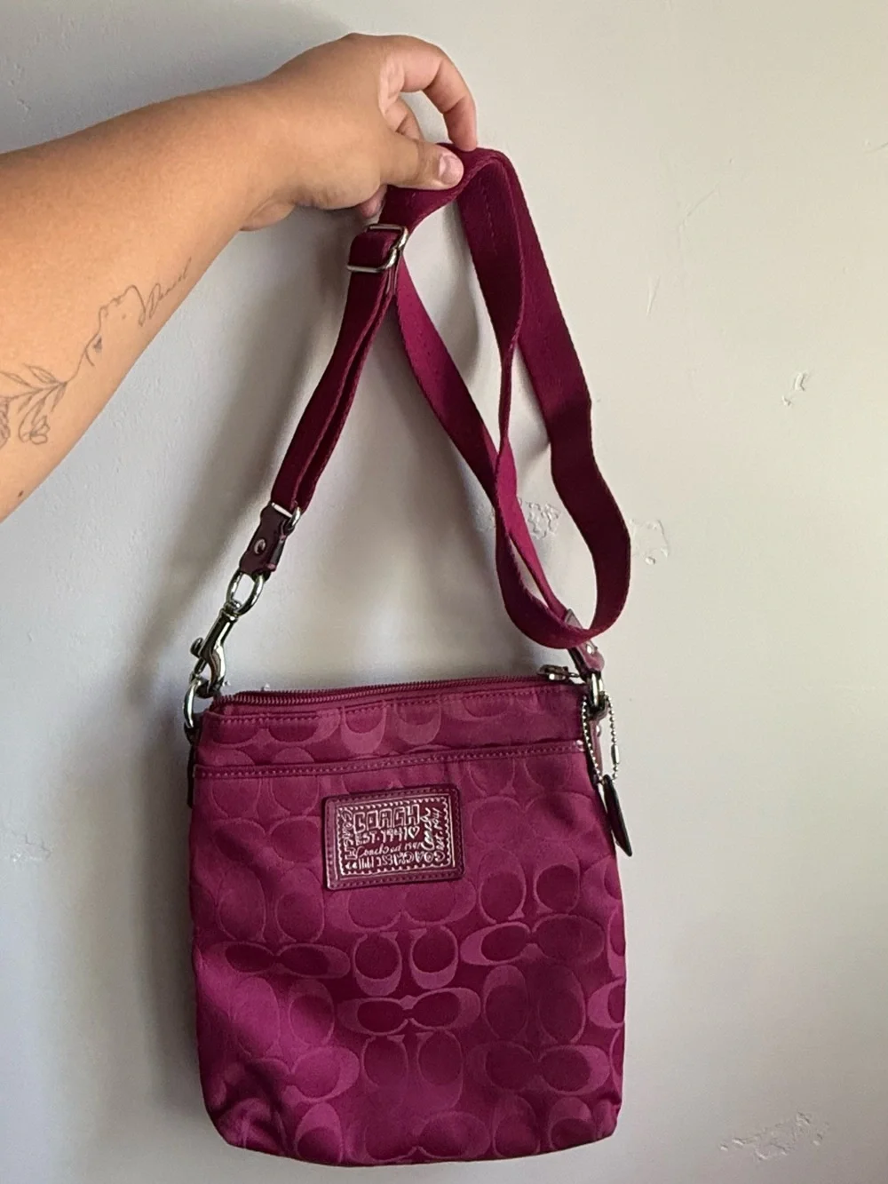 Coach Crossbody Bag in Berry Plum